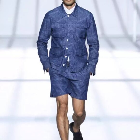 Todd Snyder Men's Field Jacket Blue Palms Size Large - Picture 12 of 15